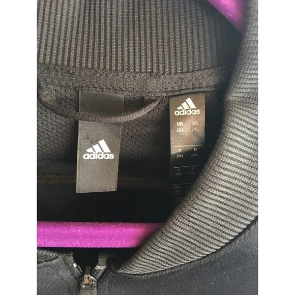 Adidas Men s Climawarm Black Front Zip Up Jacket Size 2XL - Picture 5 of 9